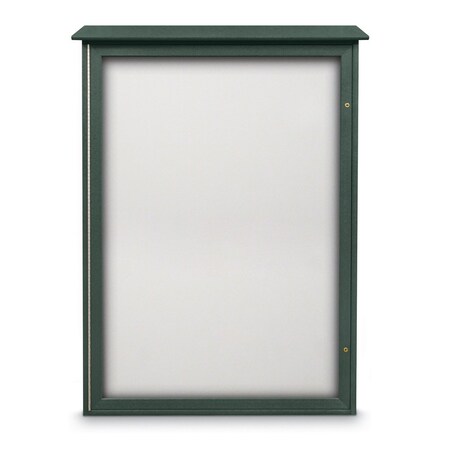 United Visual Products Indoor Enclosed Combo Board, 72"x36", White Frame/Grey & Rubber UVCB7236W-GREY-RUBBER